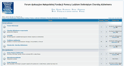 Desktop Screenshot of forum.alzheimer-krakow.pl